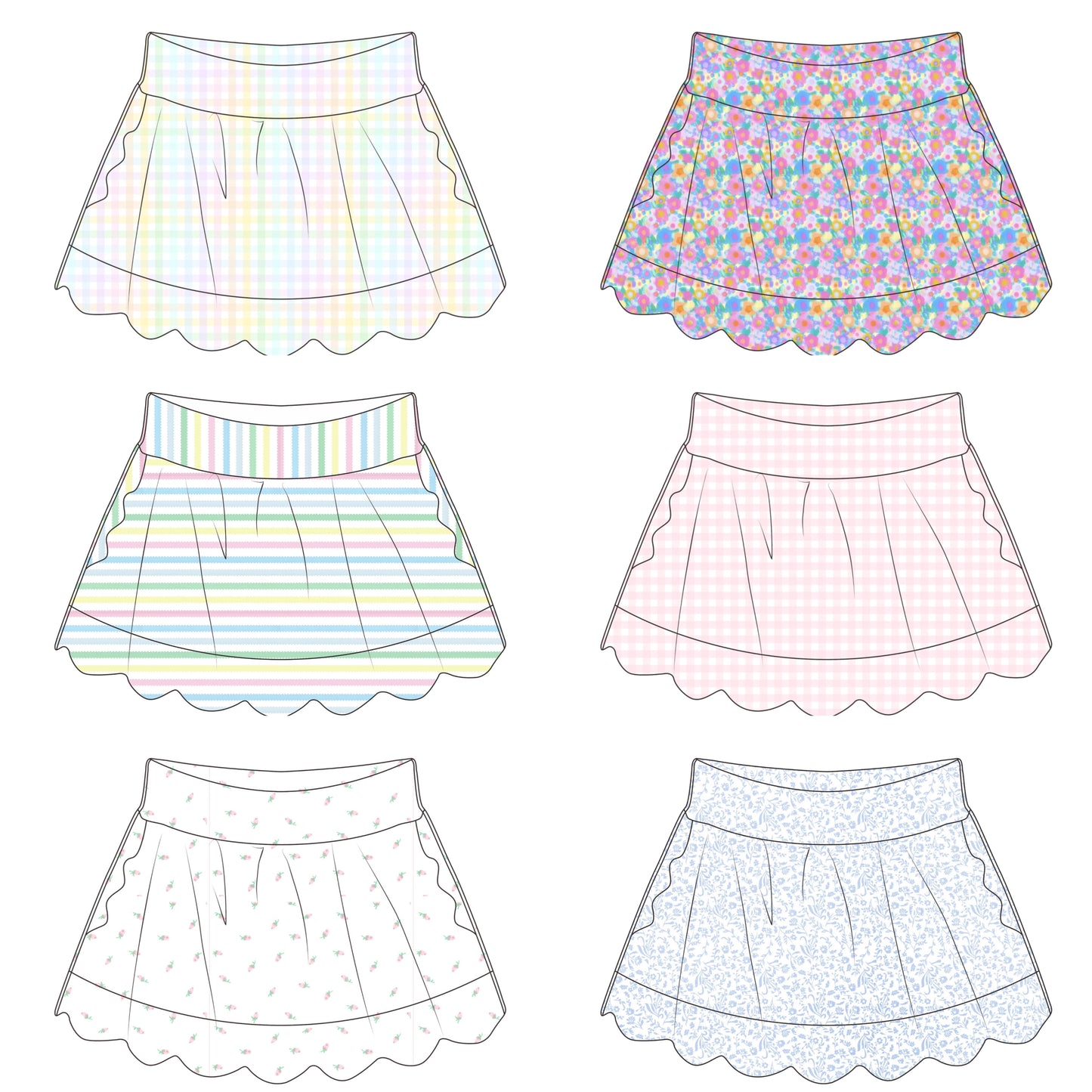 Printed skorts ETA MAY