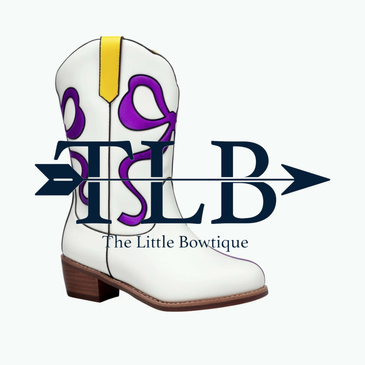 Purple/gold boot