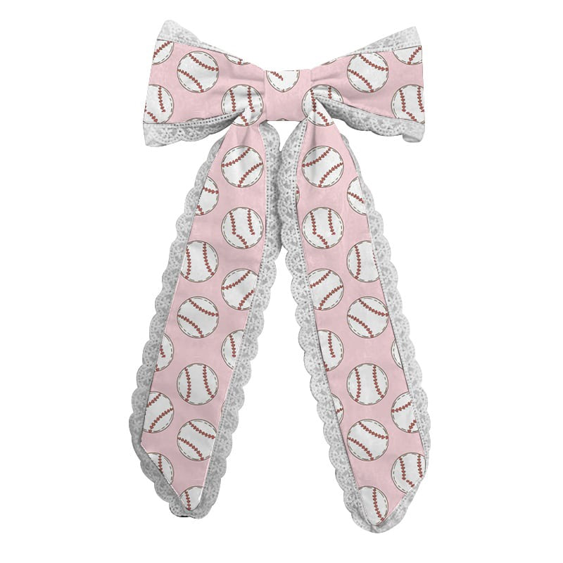 Lace trim long tail bow (ETA JAN)