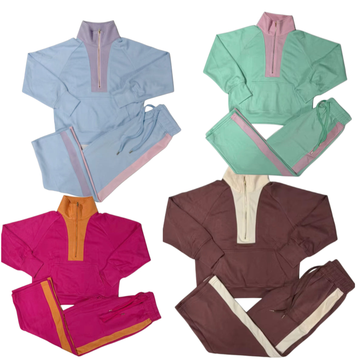 Colorblock pants set EXTRA