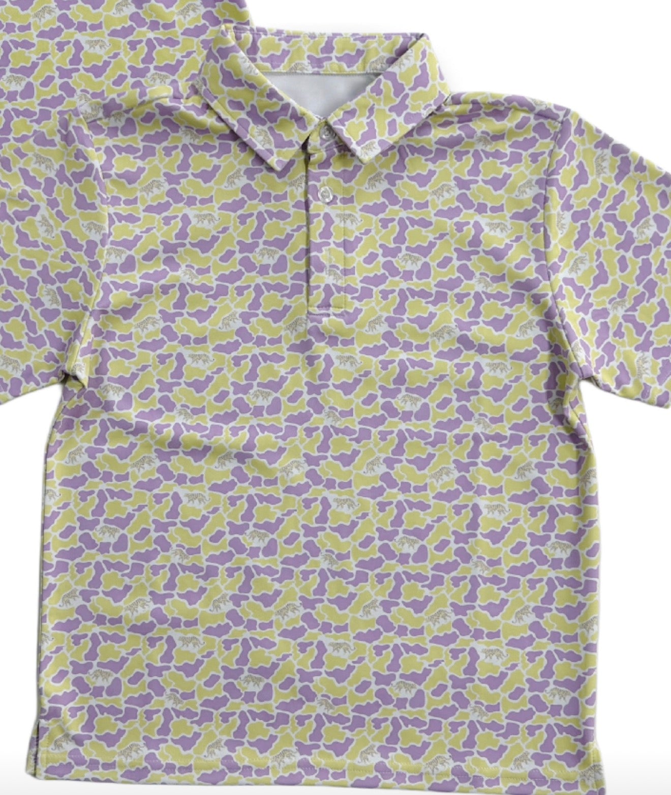 Pastel camo tiger polo