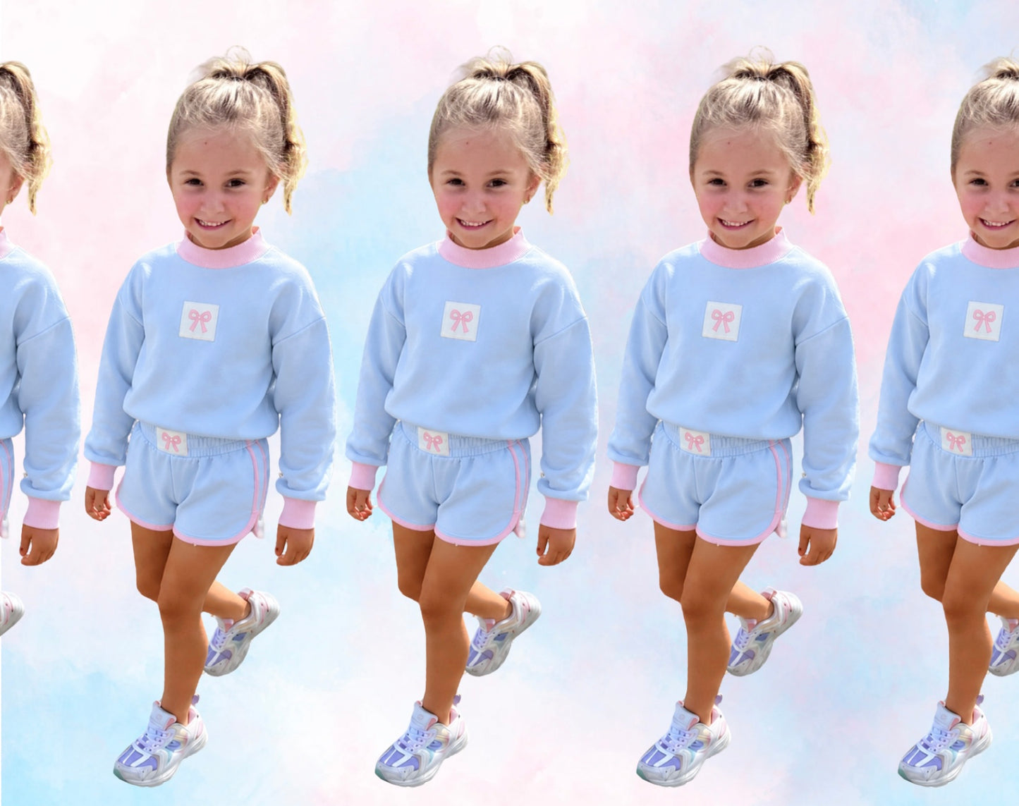 Mock neck bow set