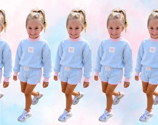 Mock neck bow set