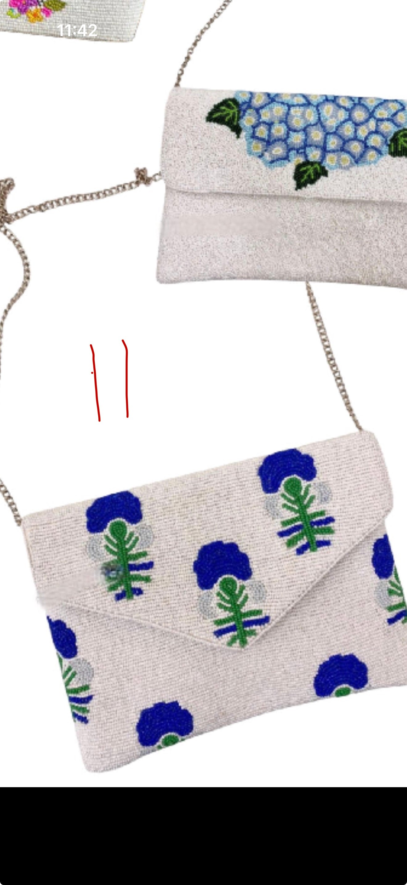 Shoulder bags ETA April