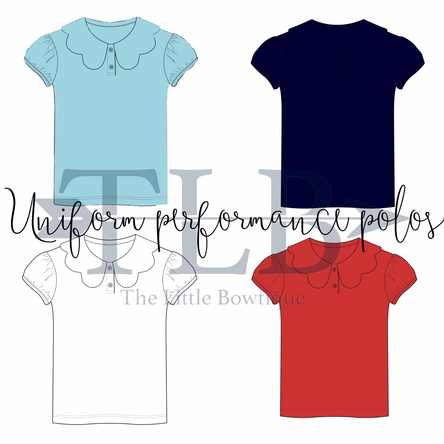 Performance scallop shirts