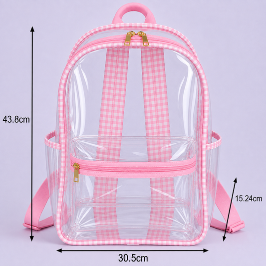 gingham back pack