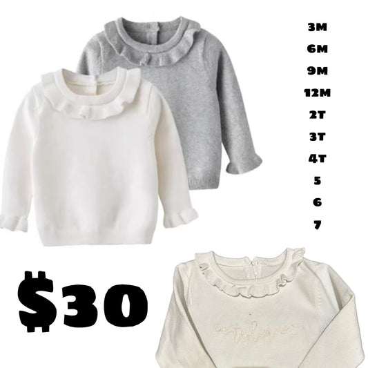Ruffle sweater