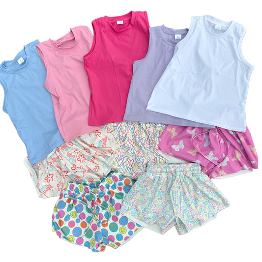 Butterfly shorts/tanks extra