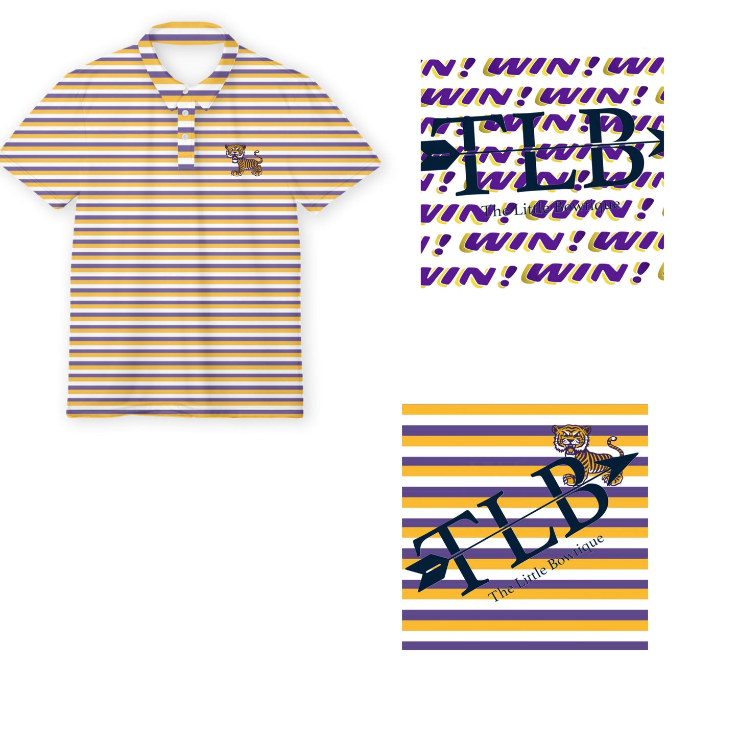 WIN and vintage stripe polo(Eta Feb)