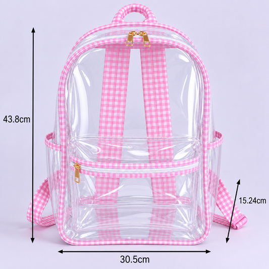 gingham back pack