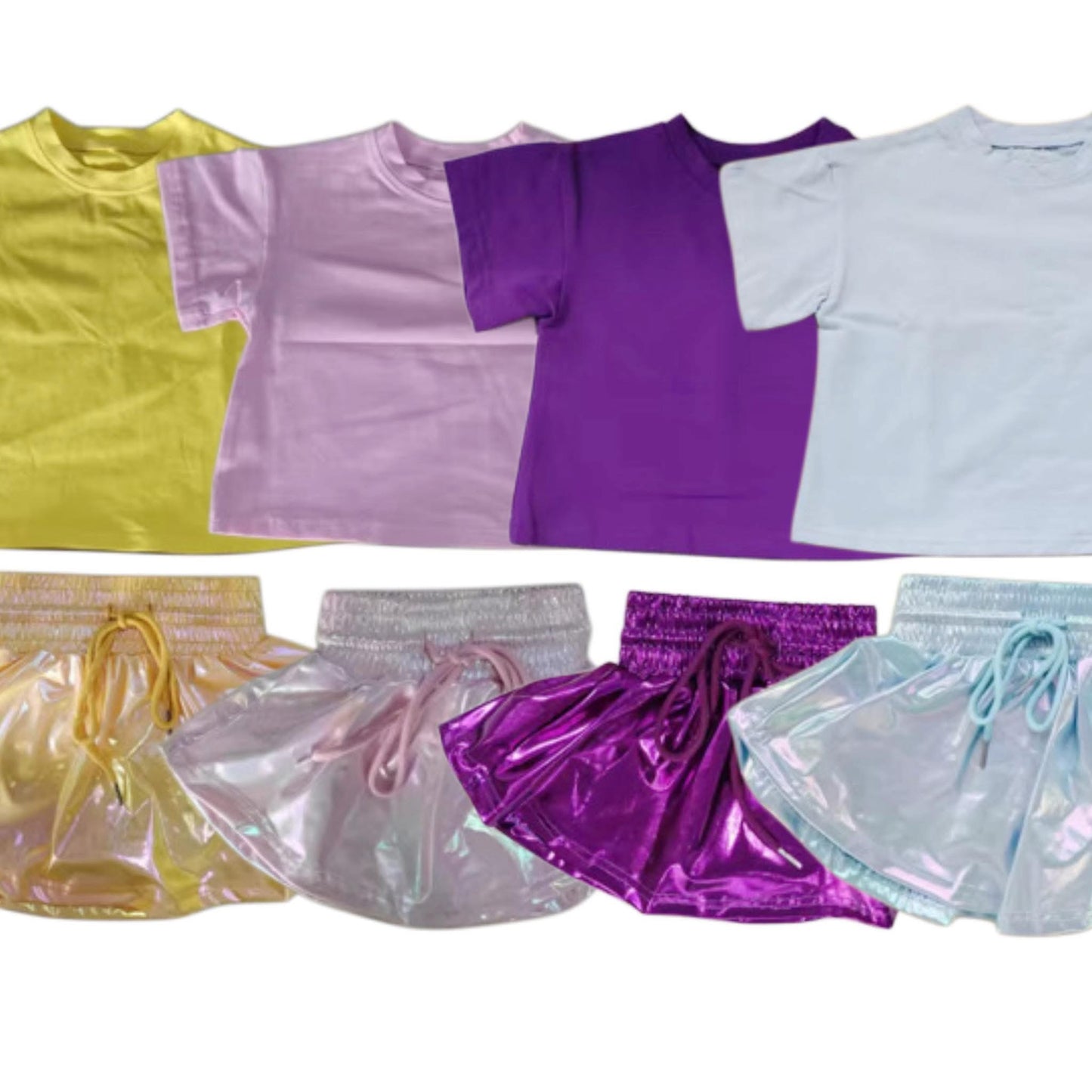 Shimmer skort sets extra