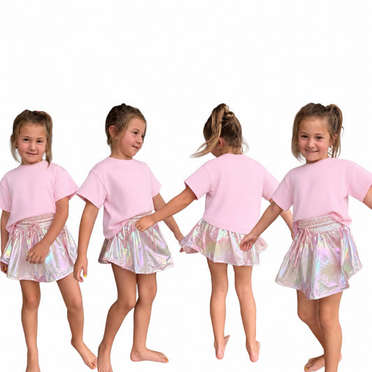 Shimmer skort sets extra